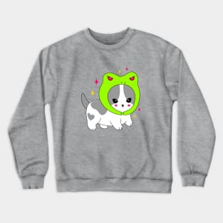 Cat and frog costume Crewneck Sweatshirt